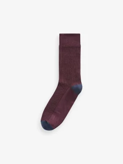 Next Neutre/Marine - Pattern Smart Socks 5 Pack Outlet