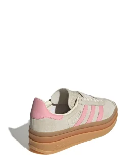 adidas originals Neutre/Rose - Baskets Gazelle Bold Lace Junior Hot