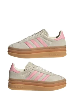 adidas originals Neutre/Rose - Baskets Gazelle Bold Lace Junior Hot