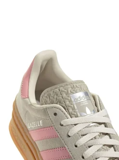 adidas originals Neutre/Rose - Baskets Gazelle Bold Lace Junior Hot