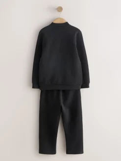 Next New Noir - Ensemble veste bomber en jersey élégant et jogging (3-16ans) Sale