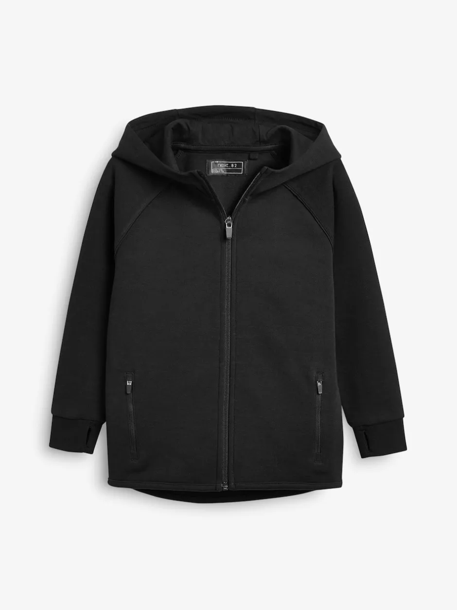 Next New Noir - Tech Vêtements de sport Zip Through Hoodie (3-16yrs) Clearance