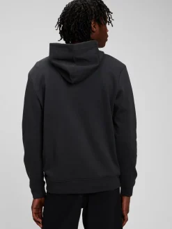 Gap - À enfiler - Sweat à capuche doublé en polaire avec logo Noir Hot
