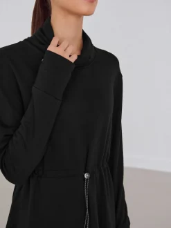 Next Noir - Active Col bénitier Sweat Top New