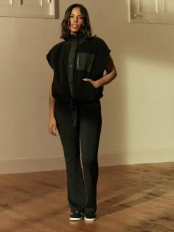 Next Noir - Active Wrap Waist Flared Leggings Best