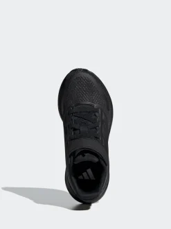 adidas - Baskets de course Runfalcon 5 à lacets élastiques pour enfant Noir