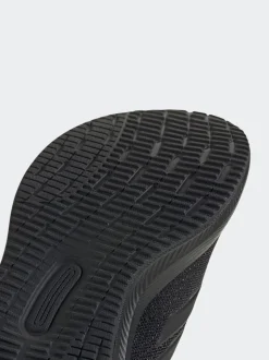 adidas - Baskets de course Runfalcon 5 à lacets élastiques pour enfant Noir