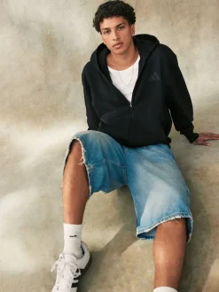 adidas Noir - Sweat à capuche zippé en polaire toutes saisons