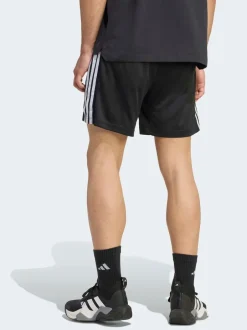 adidas Noir - Workout Essentials Base 3Rayures Shorts en piqué 7pouces Best