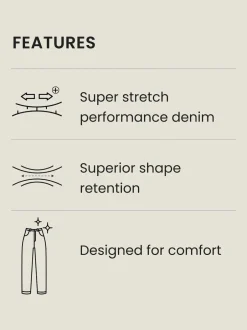 Next - Ajustement droit - Jean Motionflex Noir Clearance