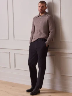 Next Noir - Ajustement droit - Pantalon chino Ultimate Discount