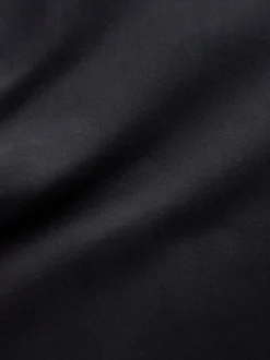 Next Noir - Ajustement droit - Pantalons Chinos extensibles plissés avec taille élastique