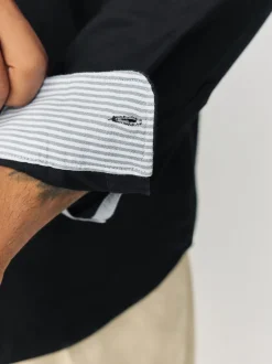 Next - Ajustement régulier - Chemise Oxford à manches longues Noir