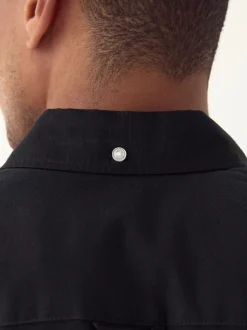 Next - Ajustement régulier - Chemise Oxford à manches courtes Noir Online