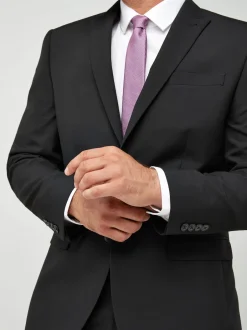 Next Noir - - Veste de costume à deux boutons Ajustement régulier Online