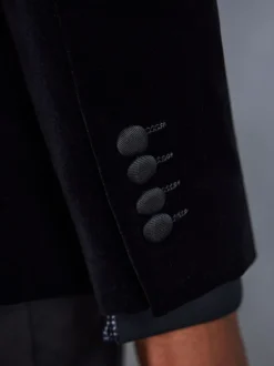 Next Noir - Ajustement régulier - Blazer Signature Pontoglio en velours italien Best