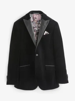 Next Noir - Ajustement régulier - Blazer Signature Pontoglio en velours italien Best