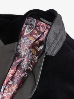 Next Noir - Ajustement régulier - Blazer Signature Pontoglio en velours italien Best