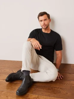 Next - Ajustement régulier - T-shirt Essential Col rond en coton Noir Best