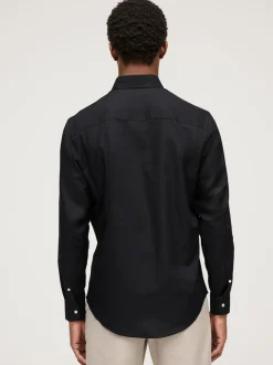 Next - Ajustement régulier - Chemises Oxford boutonnées Easy Iron Noir Best