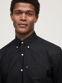 Next - Ajustement régulier - Chemises Oxford boutonnées Easy Iron Noir Best