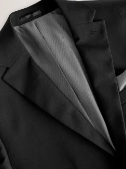 Next Noir - Ajustement régulier - Veste de costume Essential Clearance