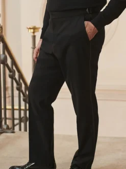 Next Noir - Ajustement régulier - Pantalon de smoking ajustable avec laine Best