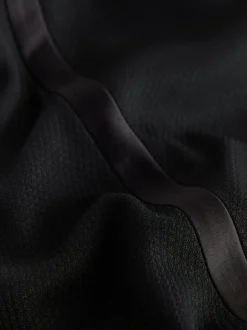 Next Noir - Ajustement régulier - Pantalon de smoking texturé avec détail de ruban adhésif Discount