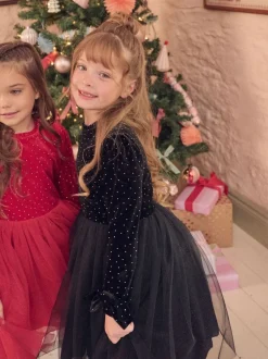 Angel & Rocket Noir - Robe Elsie Velvet en tulle