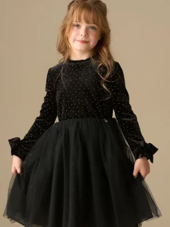 Angel & Rocket Noir - Robe Elsie Velvet en tulle