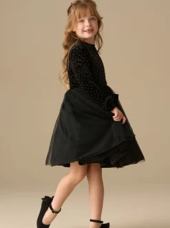 Angel & Rocket Noir - Robe Elsie Velvet en tulle