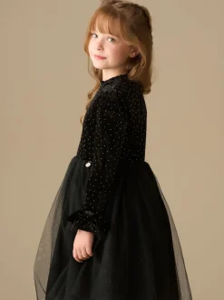Angel & Rocket Noir - Robe Elsie Velvet en tulle