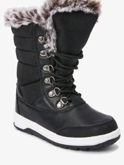 Next Noir - Après-skis doublés en fausse fourrure chaude et imperméables Discount