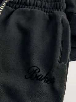 Baker by Ted Baker Noir - Ensemble 2 pièces à Imprimé floqué sweat carré et Joggings à poignets Outlet