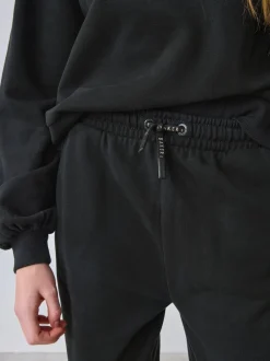 Baker by Ted Baker Noir - Ensemble 2 pièces à Imprimé floqué sweat carré et Joggings à poignets Outlet