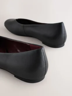 Next Noir - Ballerines Forever Comfort® en cuir à bout carré Online