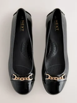 Next Noir - Ballerines plates Forever Comfort® avec chaîne Best