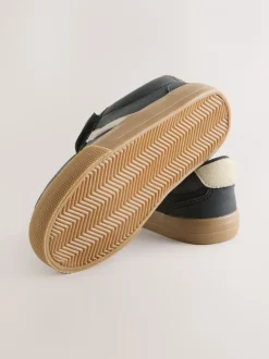 Next - Baskets à lacets élastiques à fermeture tactile Noir Hot