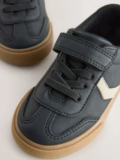 Next - Baskets à lacets élastiques à fermeture tactile Noir Hot