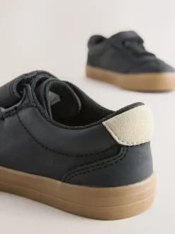 Next - Baskets à lacets élastiques à fermeture tactile Noir Hot