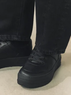 Next Noir - Baskets à lacets épaisses Cleat Hot