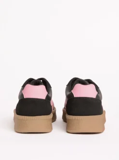 Friends Like These - Baskets de sport à lacets rétro à semelle en gomme Noir Sale