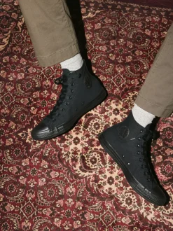 Converse Noir - Baskets haute Chuck Discount