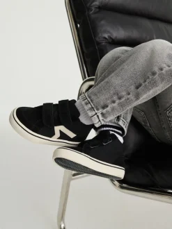 Next Noir - Baskets hautes en daim à fermeture par contact Best