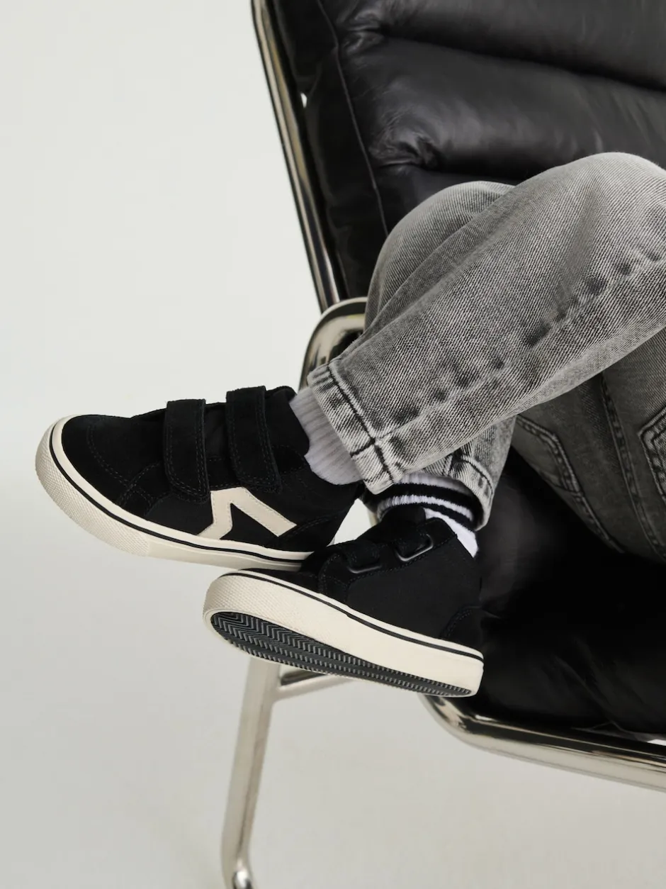 Next Noir - Baskets hautes en daim à fermeture par contact Best