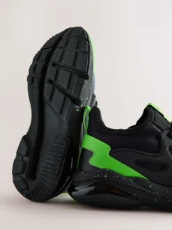 Next Noir - Baskets Minecraft à lacets élastiques