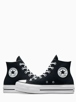 Converse Noir - Baskets montante pâle à plateformes élévatrices Best
