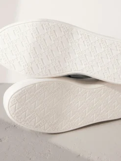 Next Noir - Baskets Signature à plateforme compensée épaisse en cuir Clearance