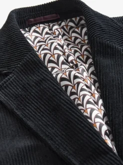 Next Noir - Blazer en velours côtelé Outlet