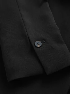 Next Noir - Blazer skinny à simple boutonnage et ceinture